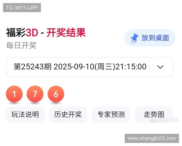 福彩3D最新开奖结果今日已公布